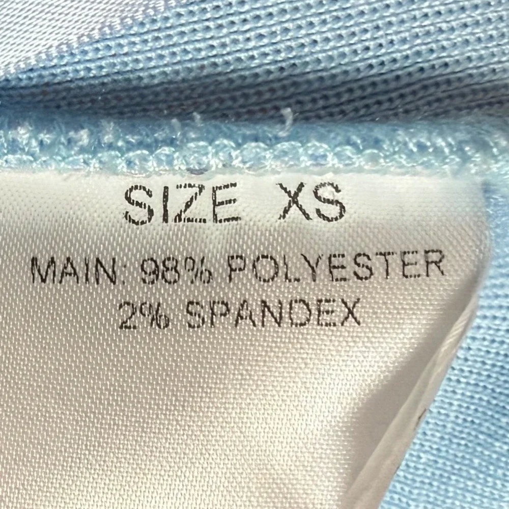 ALAMOUR The Label Kendall Romper, Ribbed, Cross back Straps, Baby Blue, Size XS - Picture 7 of 8